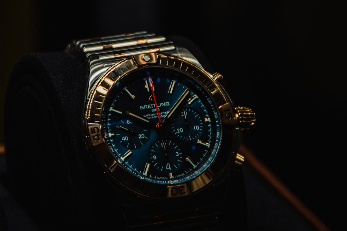 A clean chronograph watch, priced and ready to sell